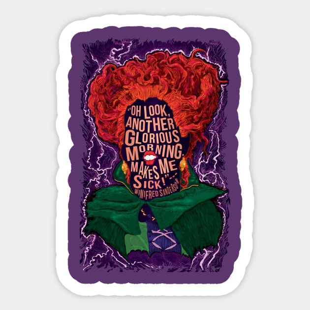 Winifred Sticker by NateJonesDesign